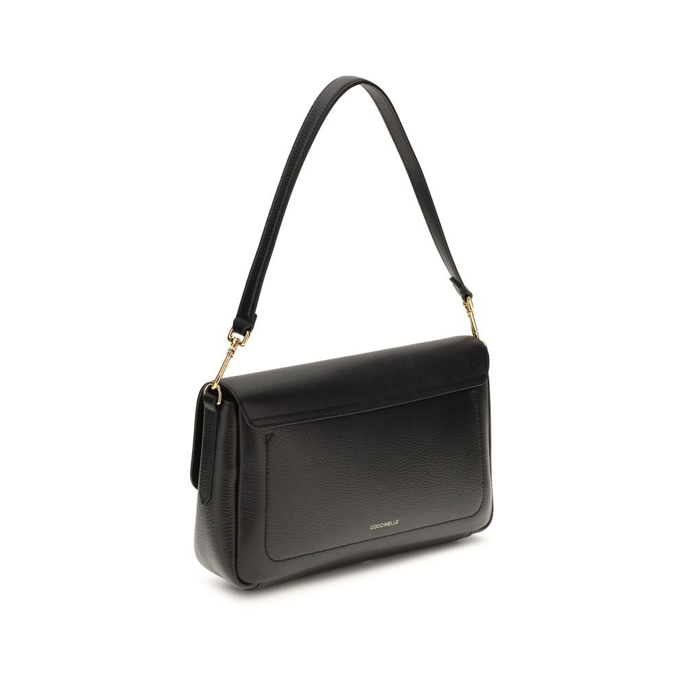 Coccinelle Black Calf Leather Bos Taurus Shoulder Bag - Image 3