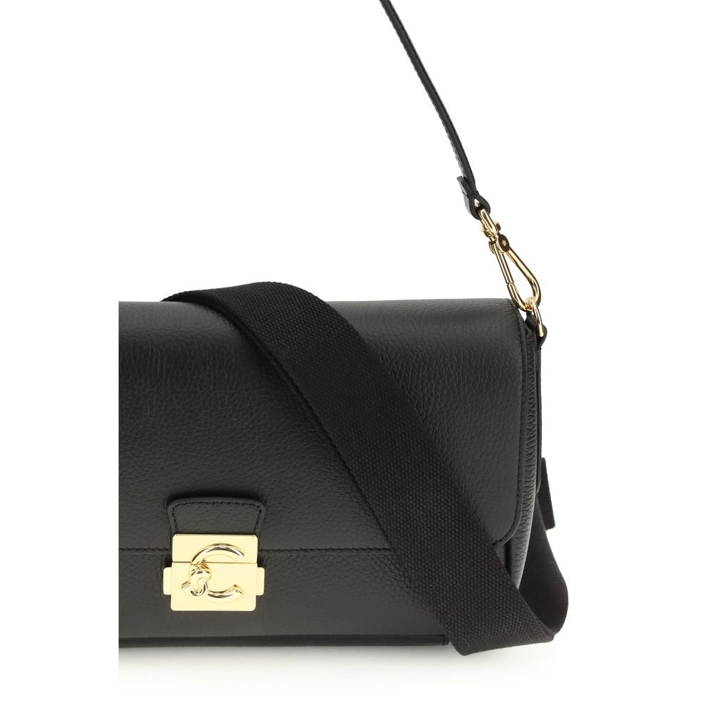 Coccinelle Black Calf Leather Bos Taurus Shoulder Bag - Image 4