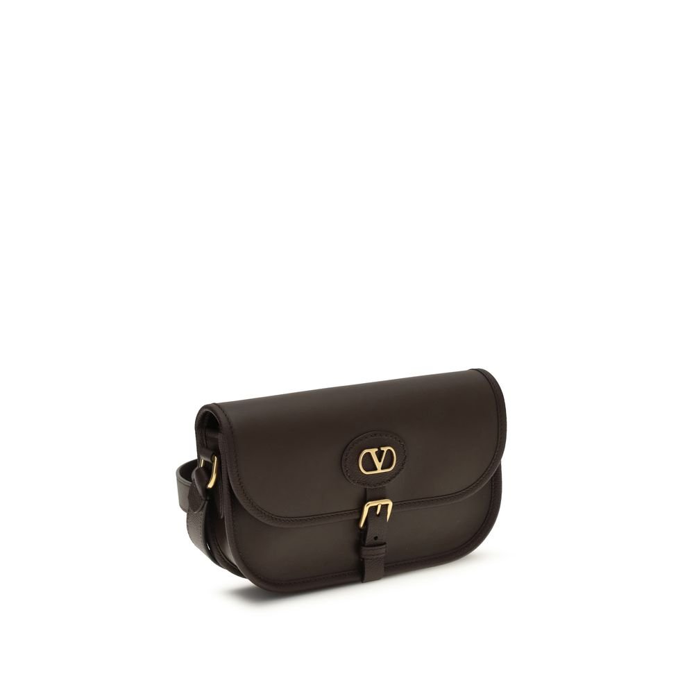 Valentino Garavani Brown Calf Leather Bos Taurus Shoulder Bag - Image 2