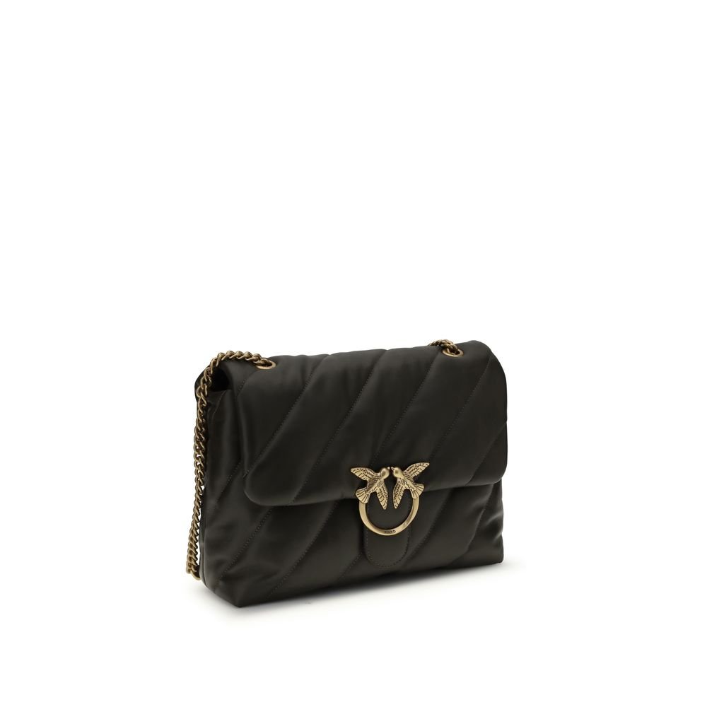PINKO Bicolor Calf Leather Bos Taurus Shoulder Bag - Image 2