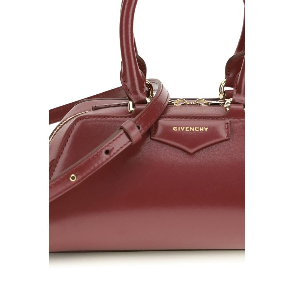 Givenchy Bordeaux Calf Leather Bos Taurus Handbag - Image 4
