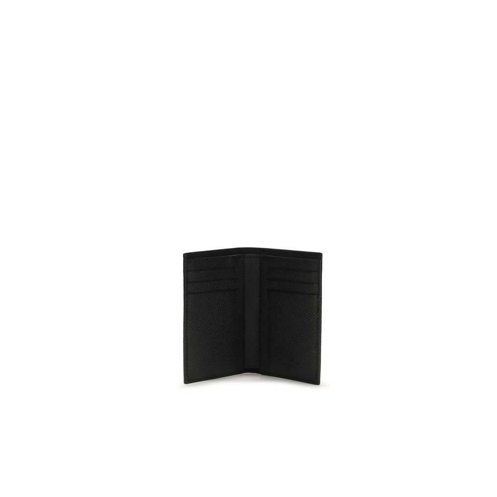 Valentino Garavani Black Calf Leather Bos Taurus Wallet - Image 3
