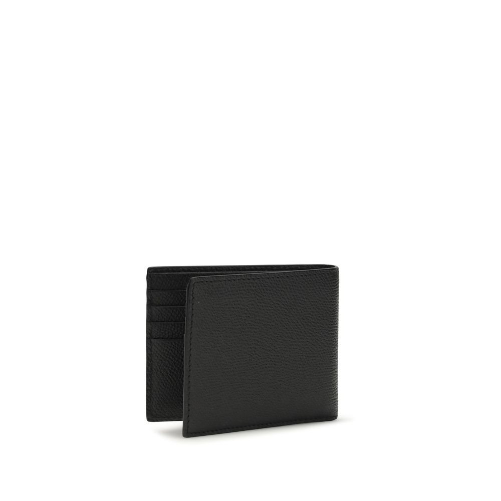 Valentino Garavani Black Calf Leather Bos Taurus Wallet - Image 2