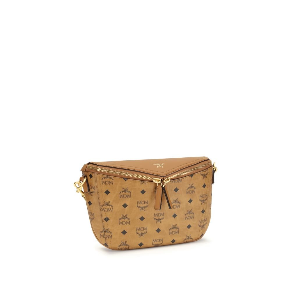 MCM Beige Calf Leather Bos Taurus Shoulder Bag - Image 2