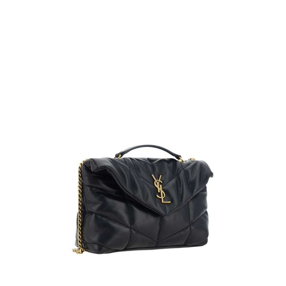 Saint Laurent Black Lamb Ovis Aries Aries Shoulder Bag - Image 2