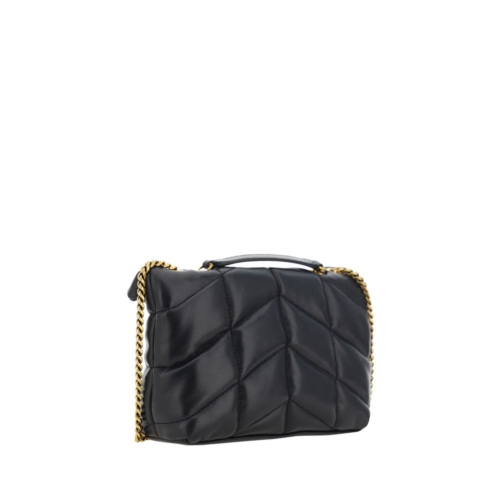 Saint Laurent Black Lamb Ovis Aries Aries Shoulder Bag - Image 3