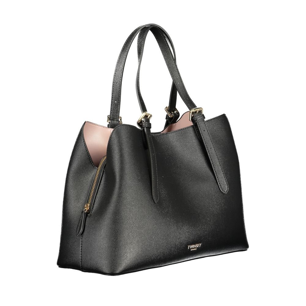 Twinset Nero Polyurethane Women Tote - Image 3