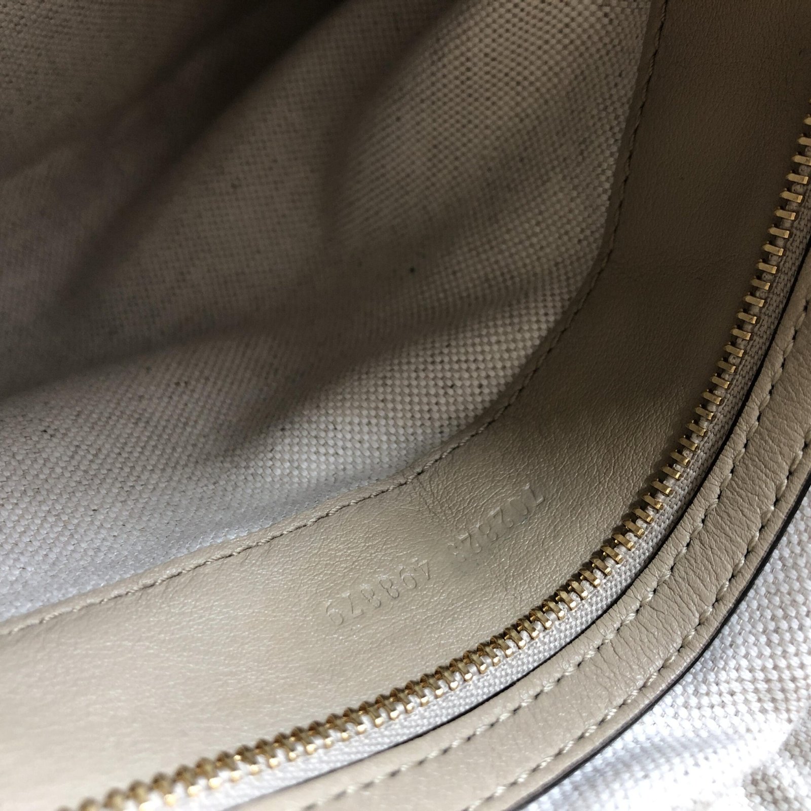 Gucci Aria Calfskin Web Large Attache Shoulder Bag Beige - Image 7