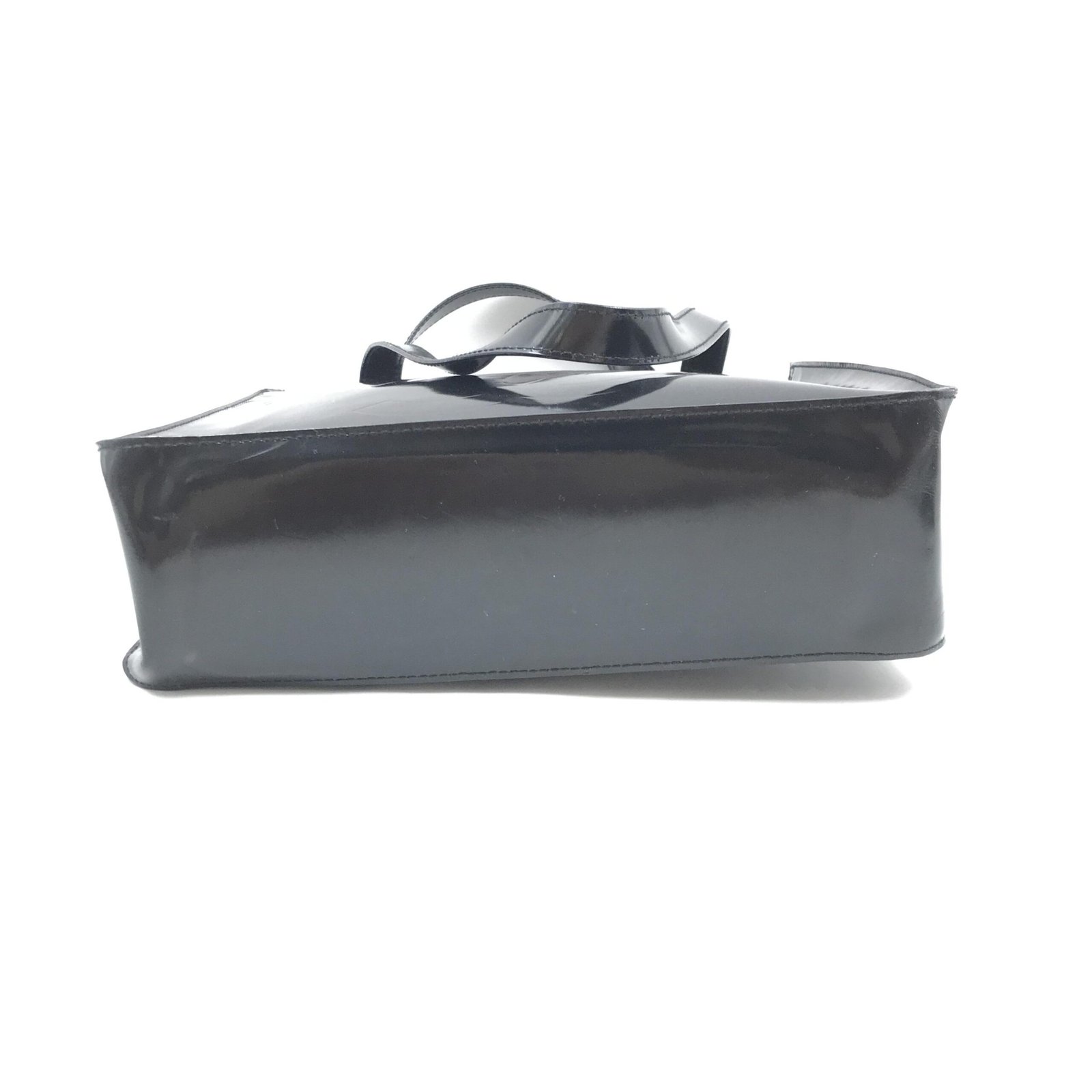 Chanel Black Patent Leather Tote - Image 4