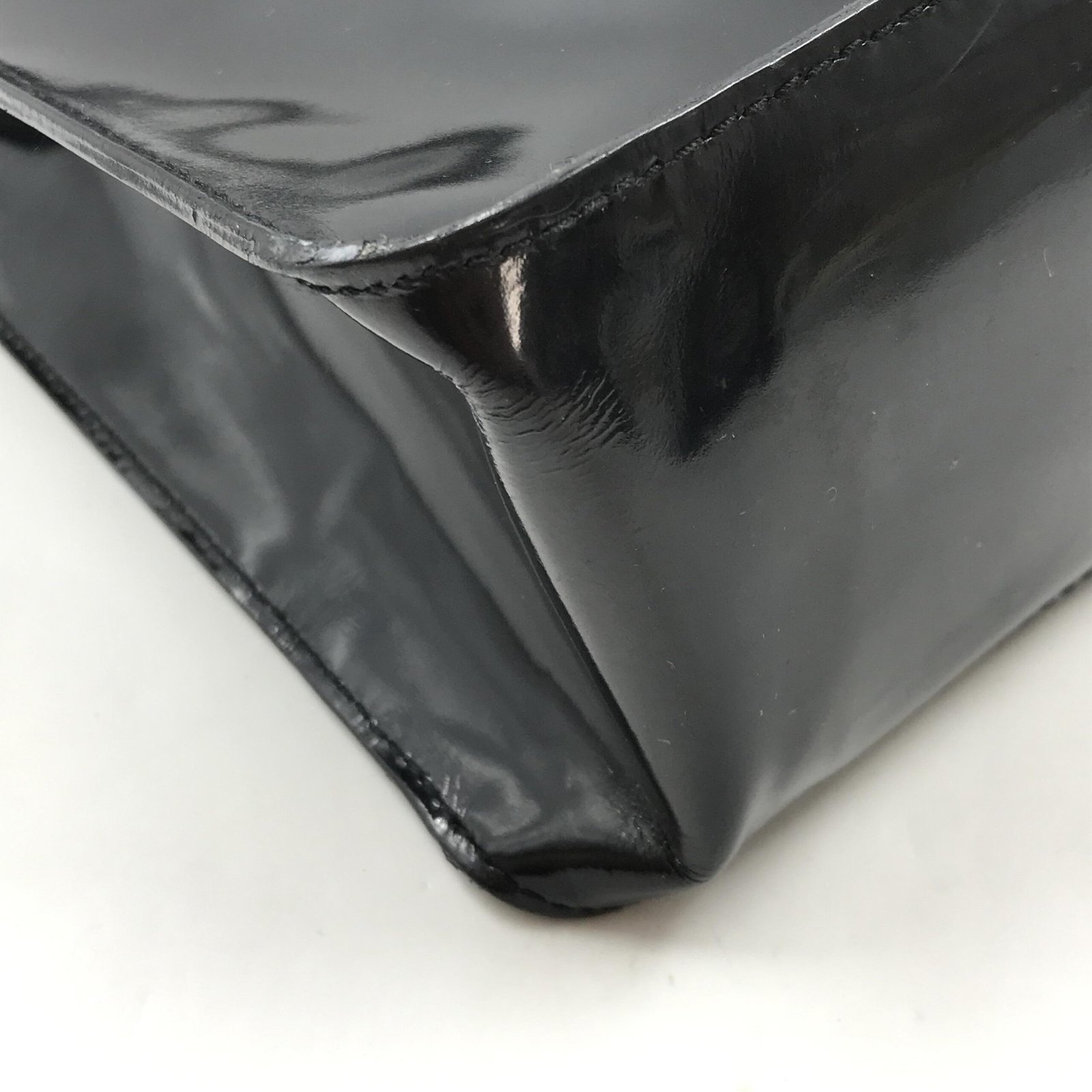 Chanel Black Patent Leather Tote - Image 5