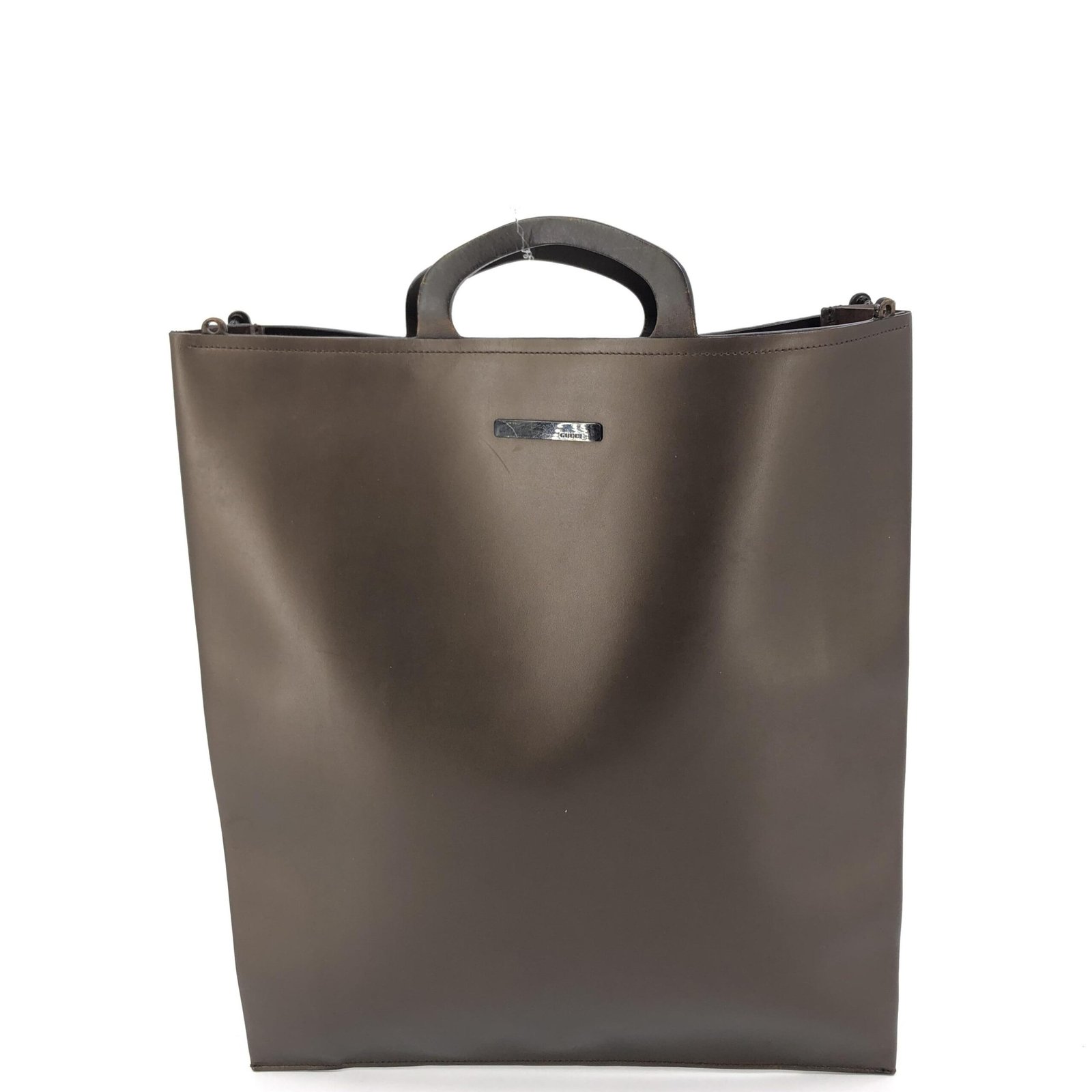 Gucci Brown Leather Handbag - Image 2