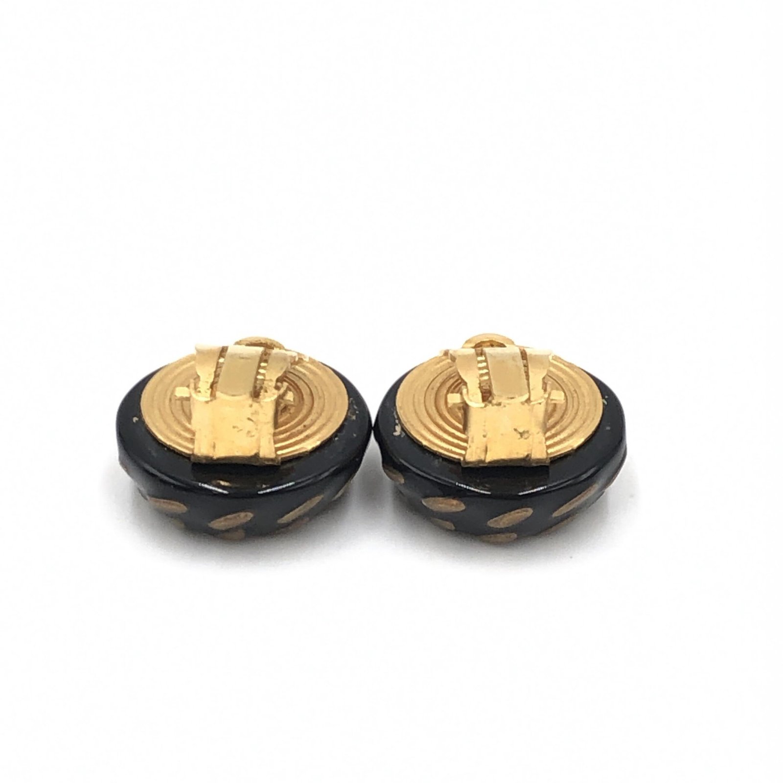 Chanel CC Button Clip-On Earrings - Image 7