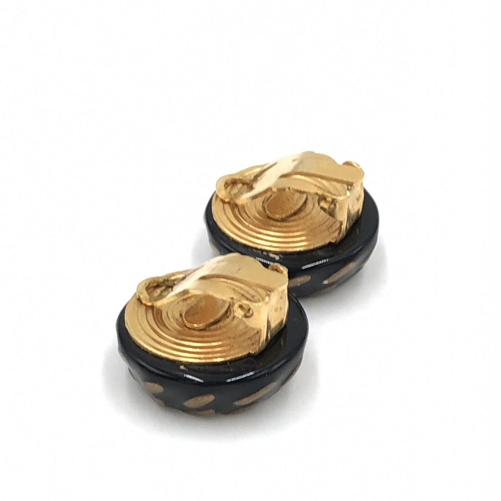 Chanel CC Button Clip-On Earrings - Image 8