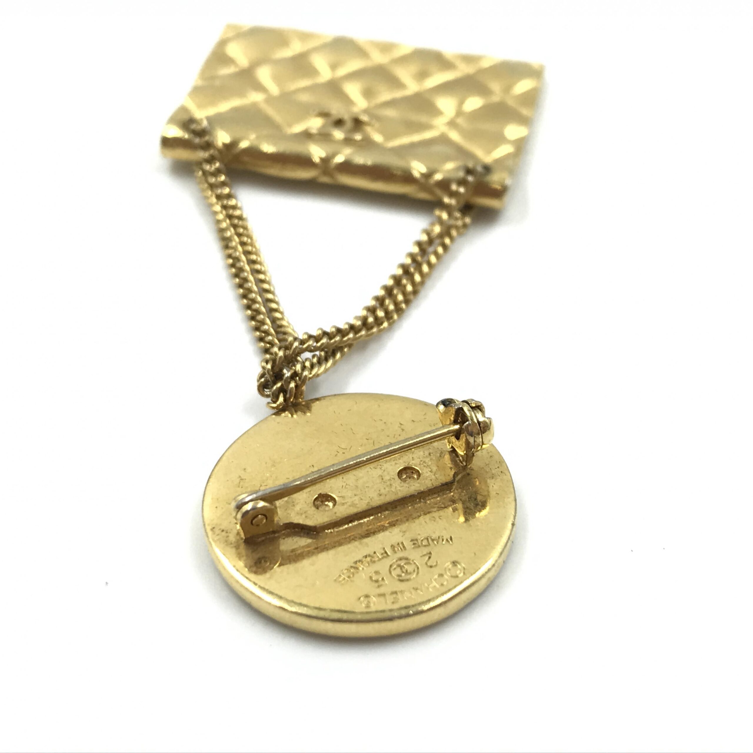 Chanel Gold Plated Bag Motif Brooch - Image 4