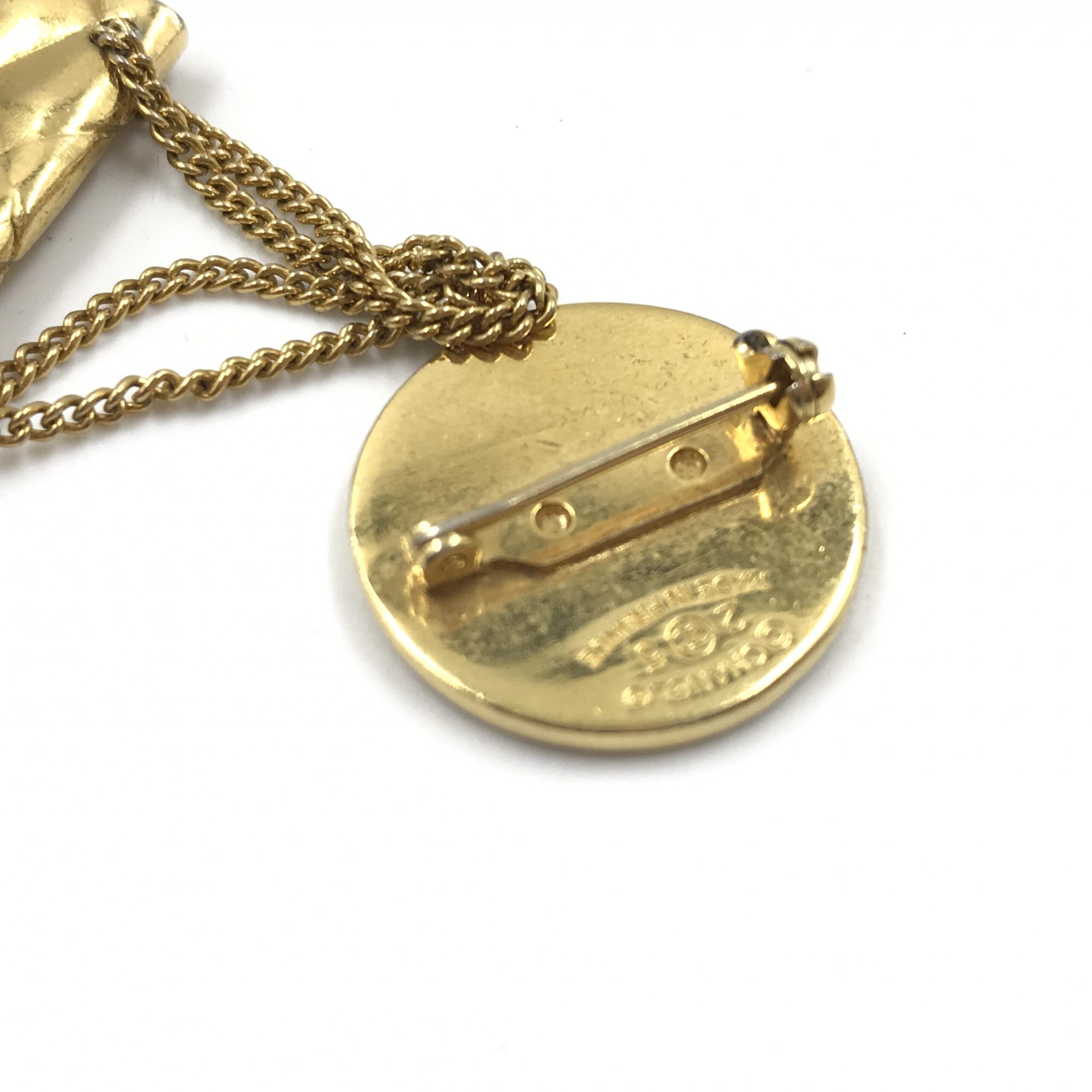 Chanel Gold Plated Bag Motif Brooch - Image 7