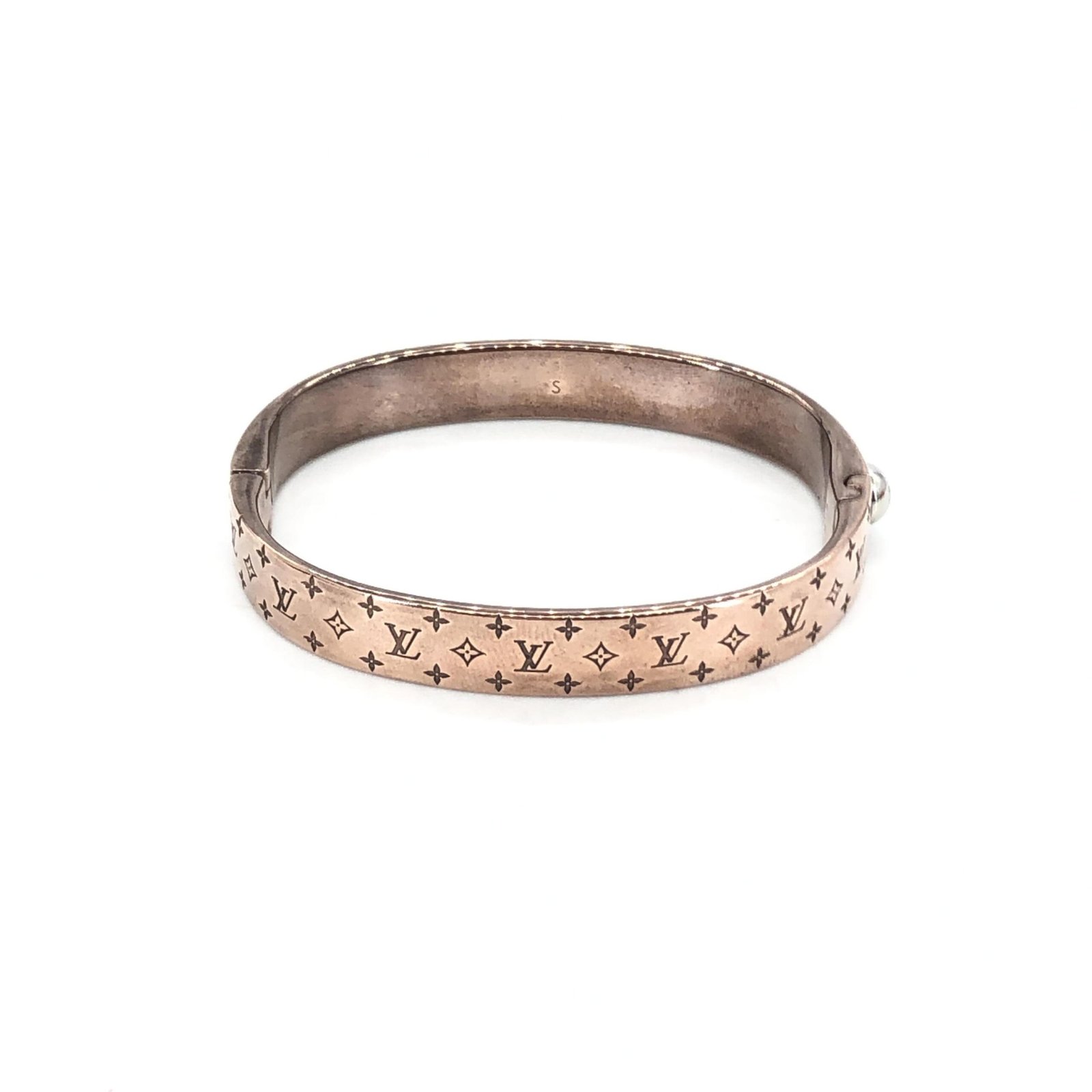 Louis Vuitton Nanogram Cuff Bangle/Plated - Image 4