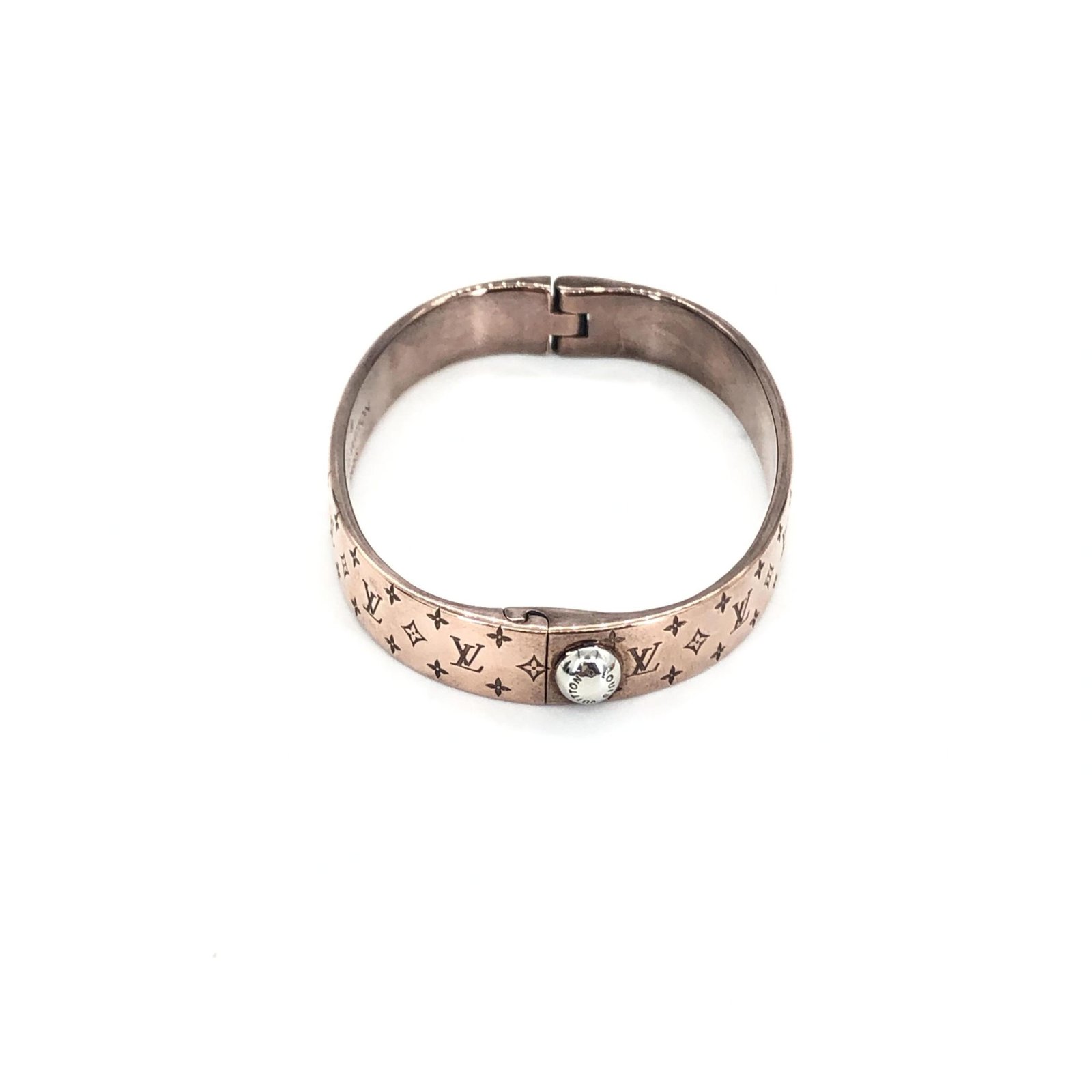 Louis Vuitton Nanogram Cuff Bangle/Plated - Image 5