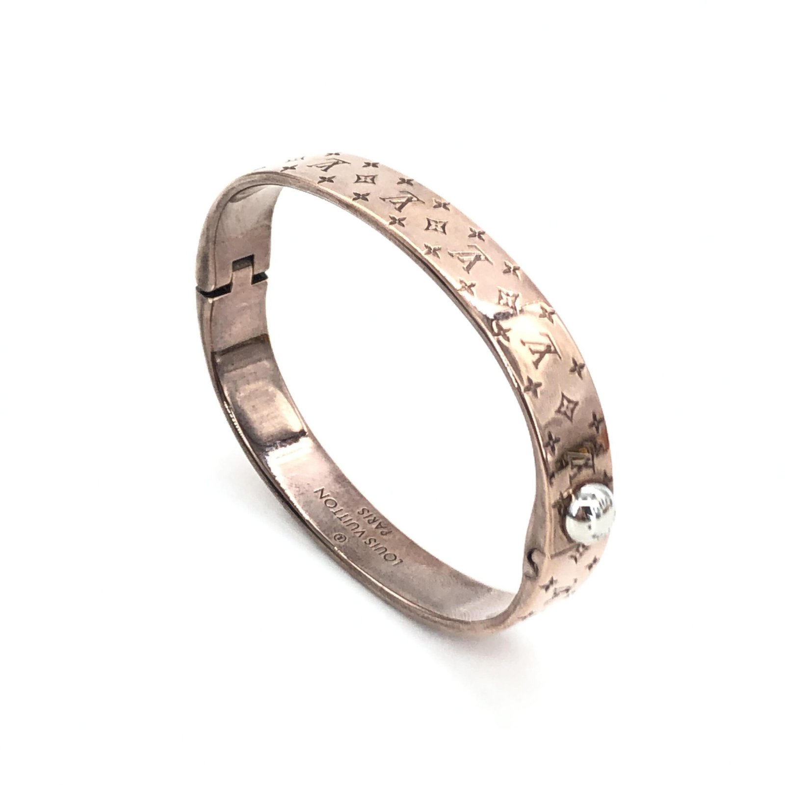 Louis Vuitton Nanogram Cuff Bangle/Plated - Image 6