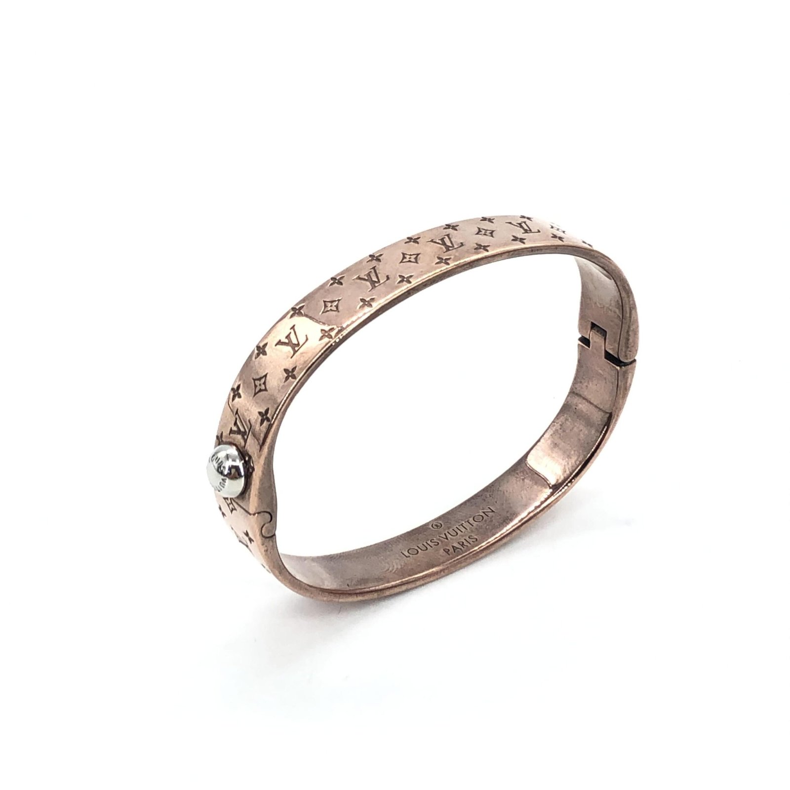 Louis Vuitton Nanogram Cuff Bangle/Plated - Image 7