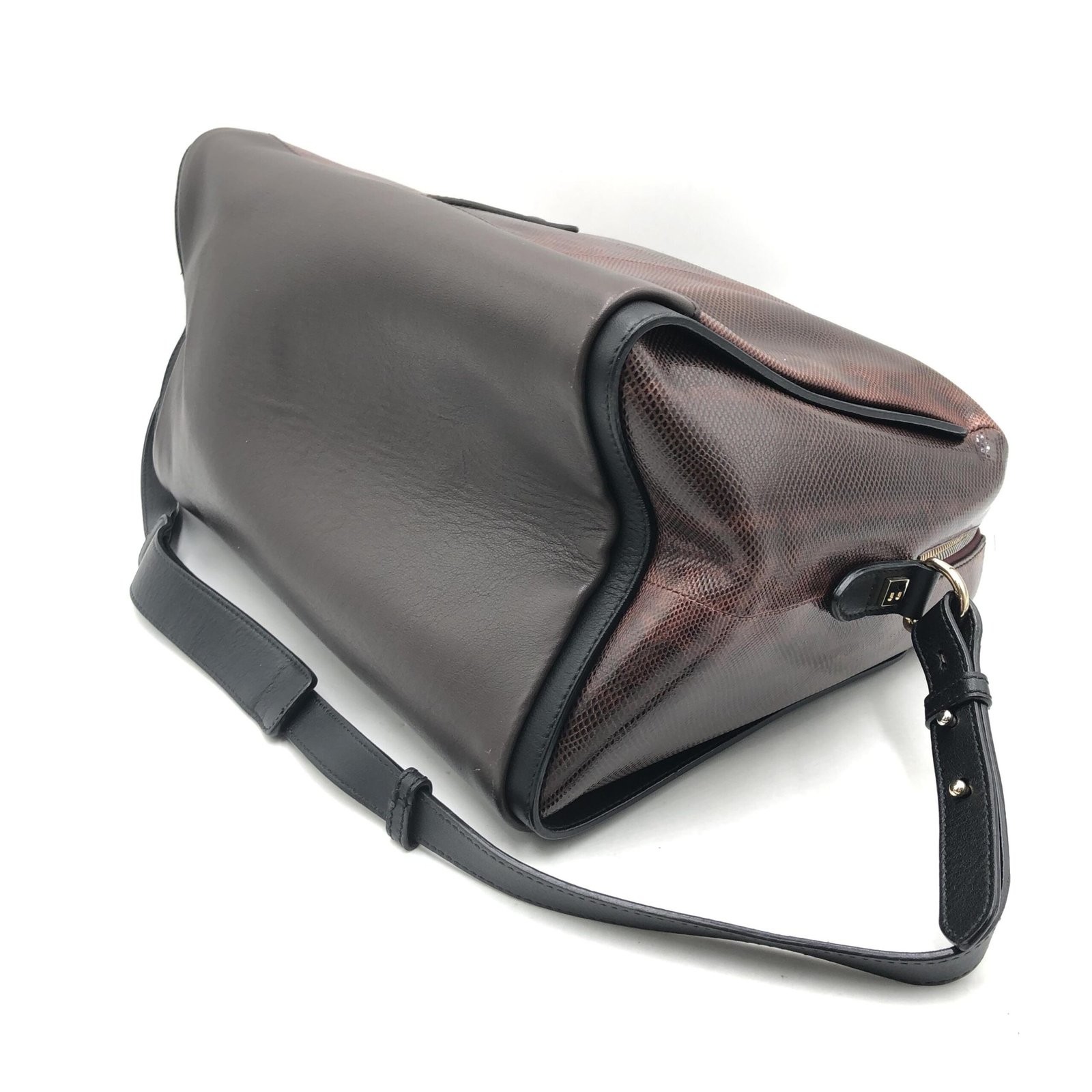Bally Python Pattern 2WAY Boston Bag - Image 7
