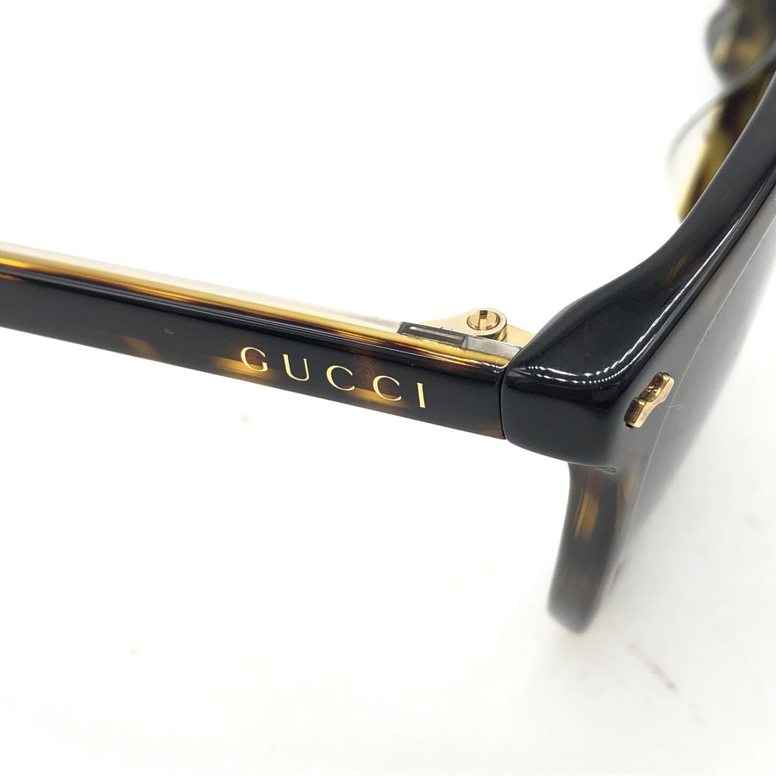 Gucci Tortoise Square Frame Sunglasses - Image 6