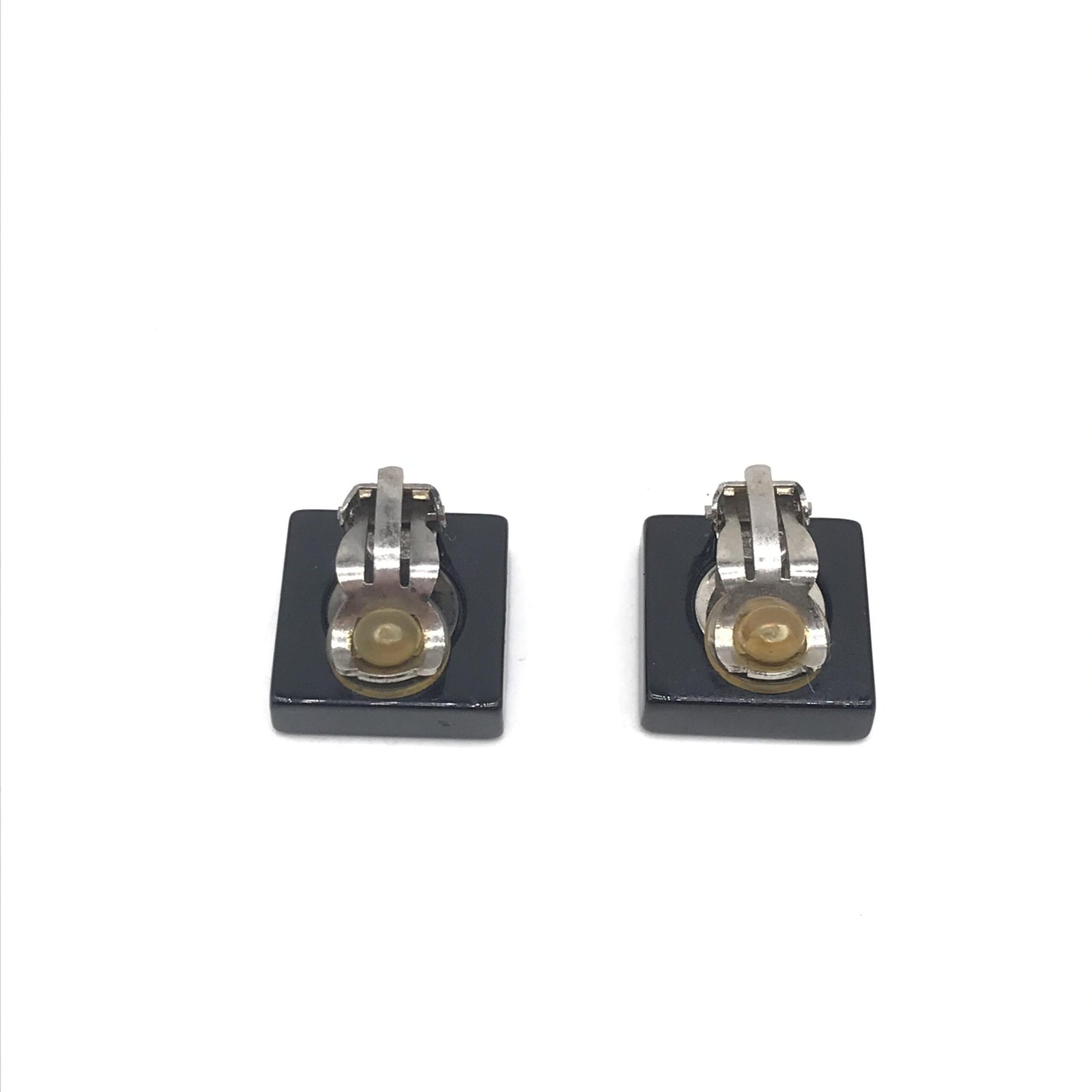 Chanel Coco Mark Square Clip-On Earrings - Image 4