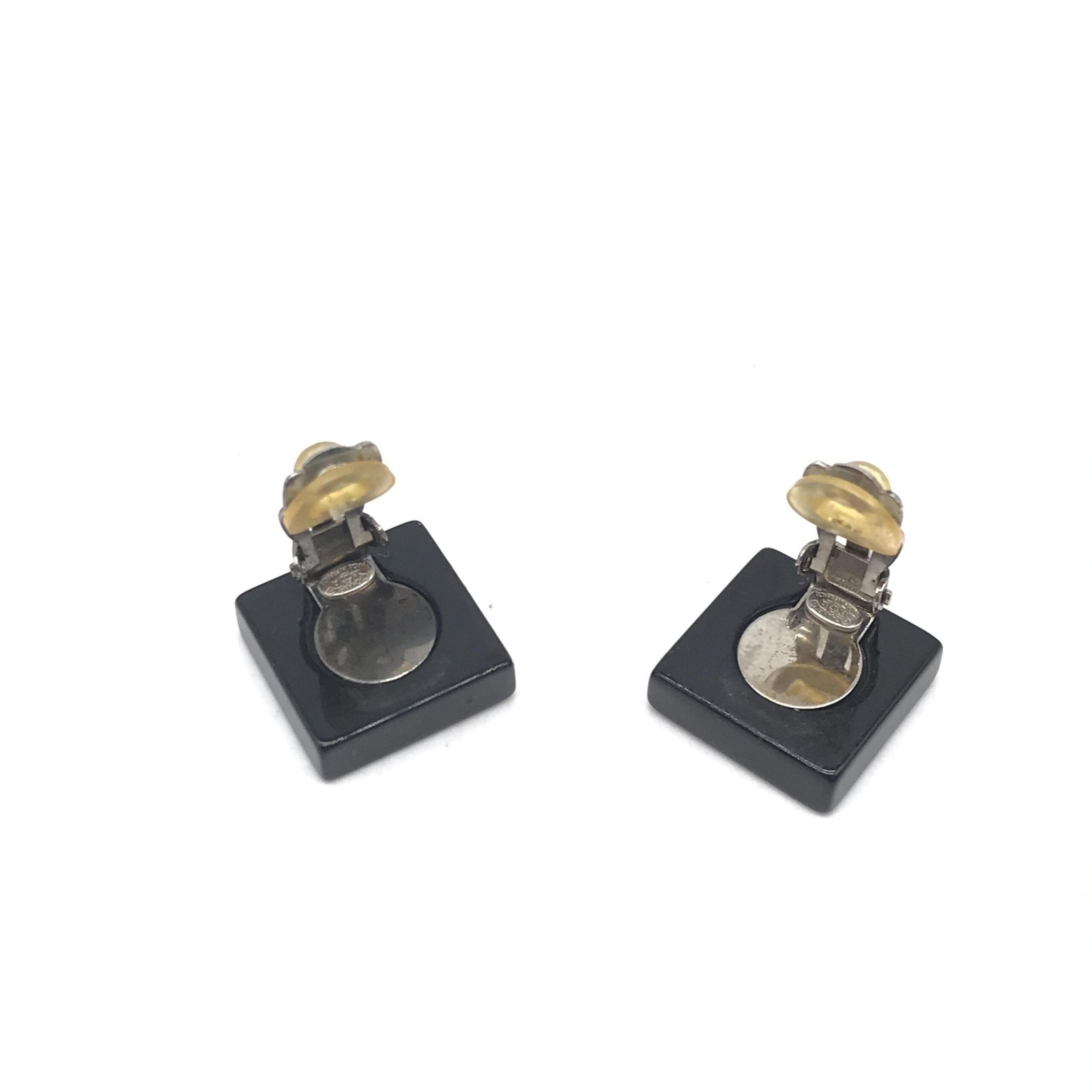 Chanel Coco Mark Square Clip-On Earrings - Image 6