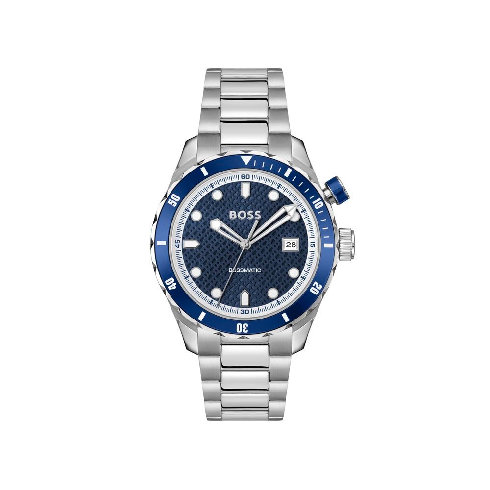 Hugo Boss Gray Stainless Steel Dress Watch