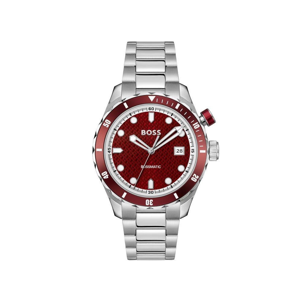 Hugo Boss Gray Stainless Steel Dress Watch