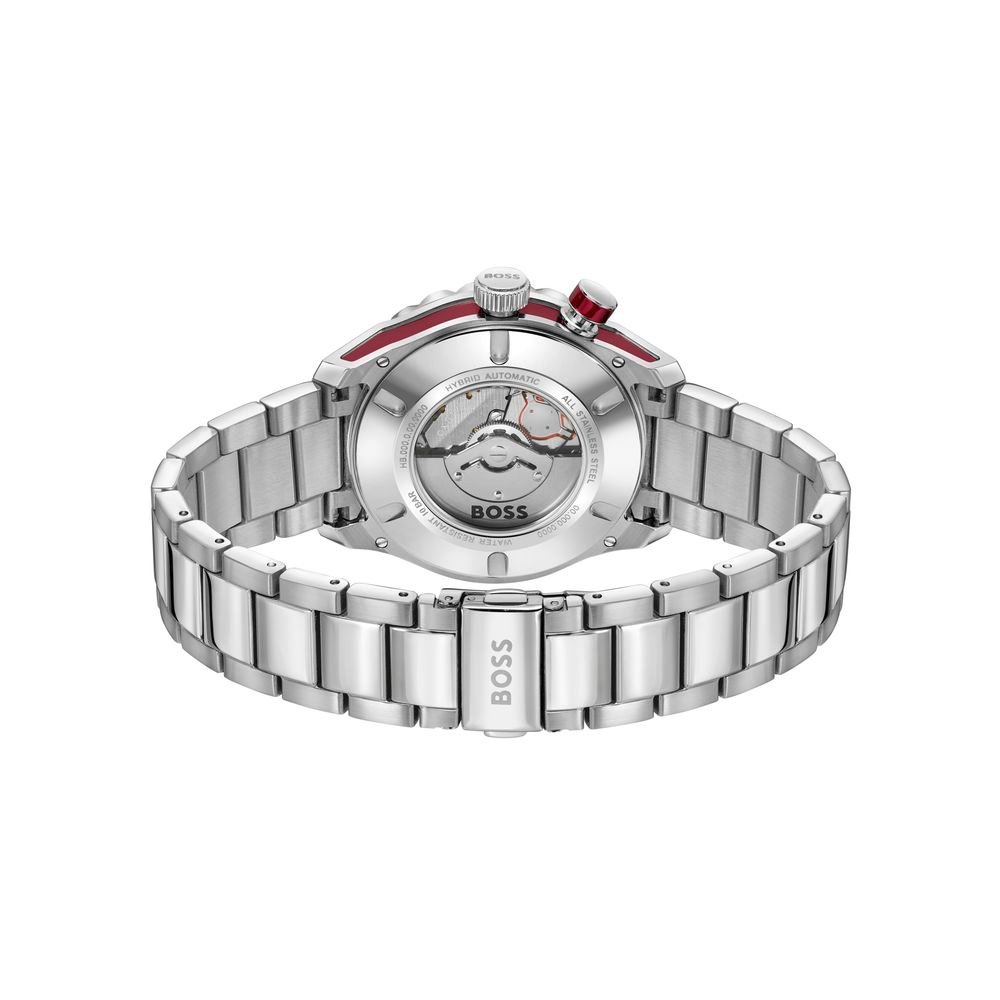 Hugo Boss Gray Stainless Steel Dress Watch - Image 2