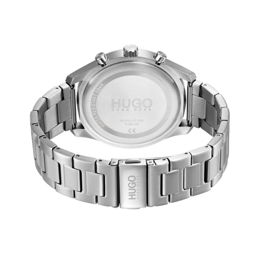 Hugo Boss Gray Stainless Steel Dress Watch - Image 2