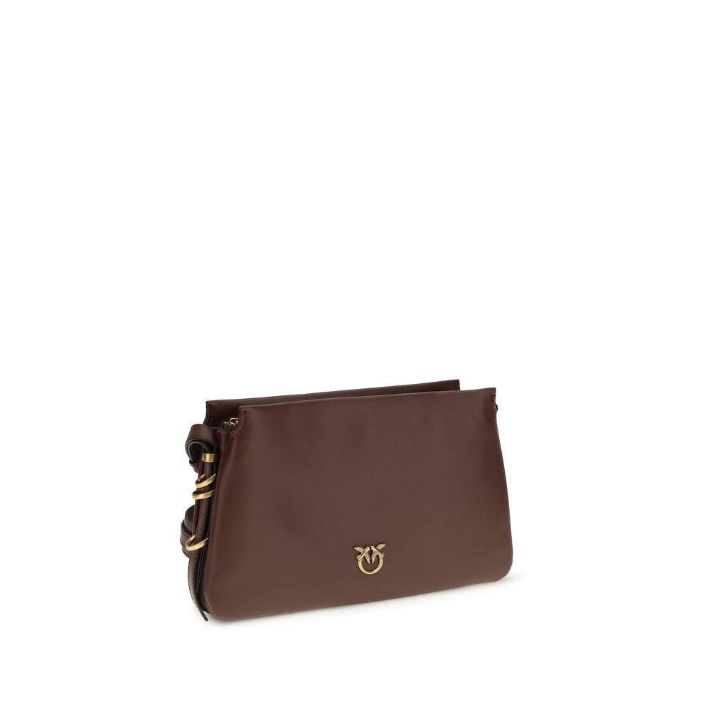 PINKO Brown Calf Leather Bos Taurus Shoulder Bag - Image 2