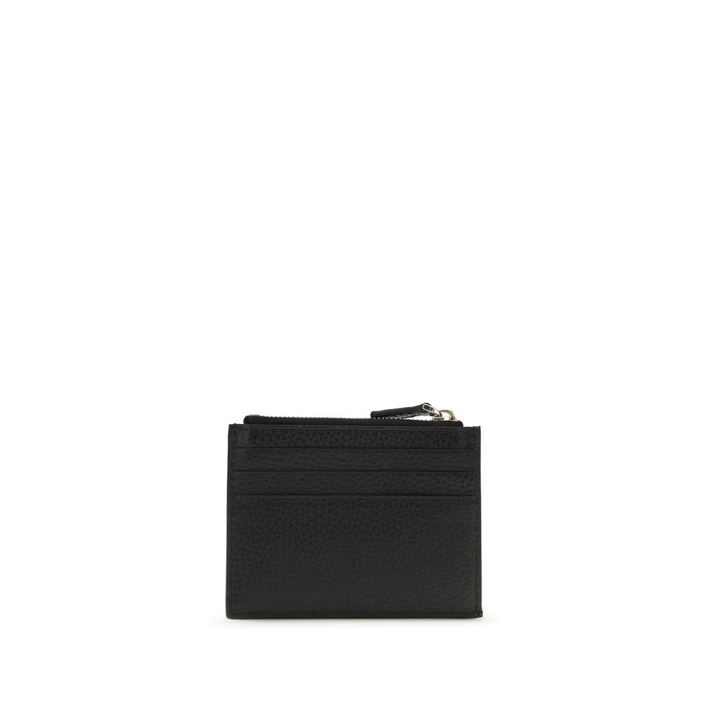 Valentino Garavani Black Calf Leather Bos Taurus Wallet - Image 2