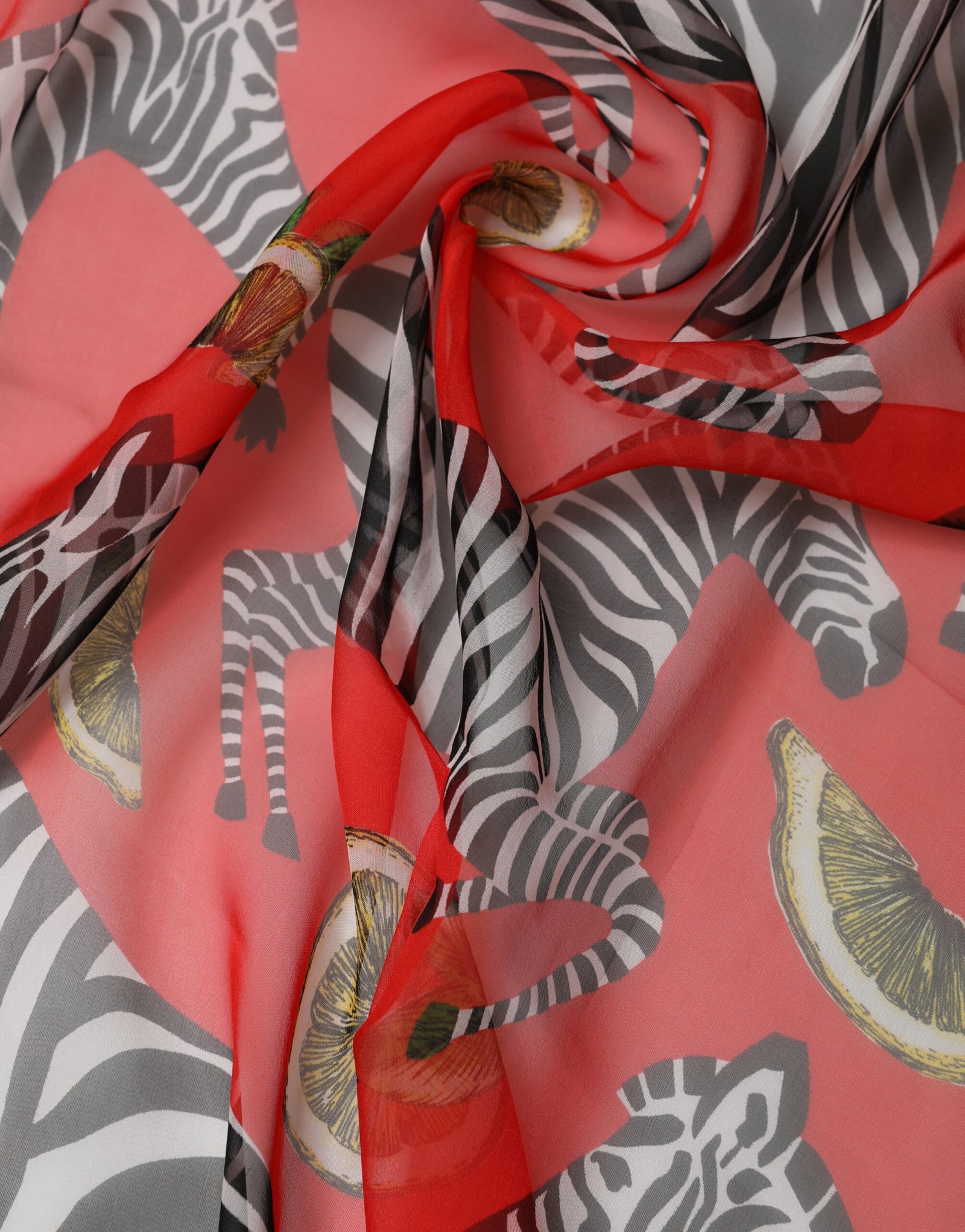 Dolce & Gabbana Red Zebra Print Silk Wrap Shawl Stole 200cm x 132cm Scarf - Image 5