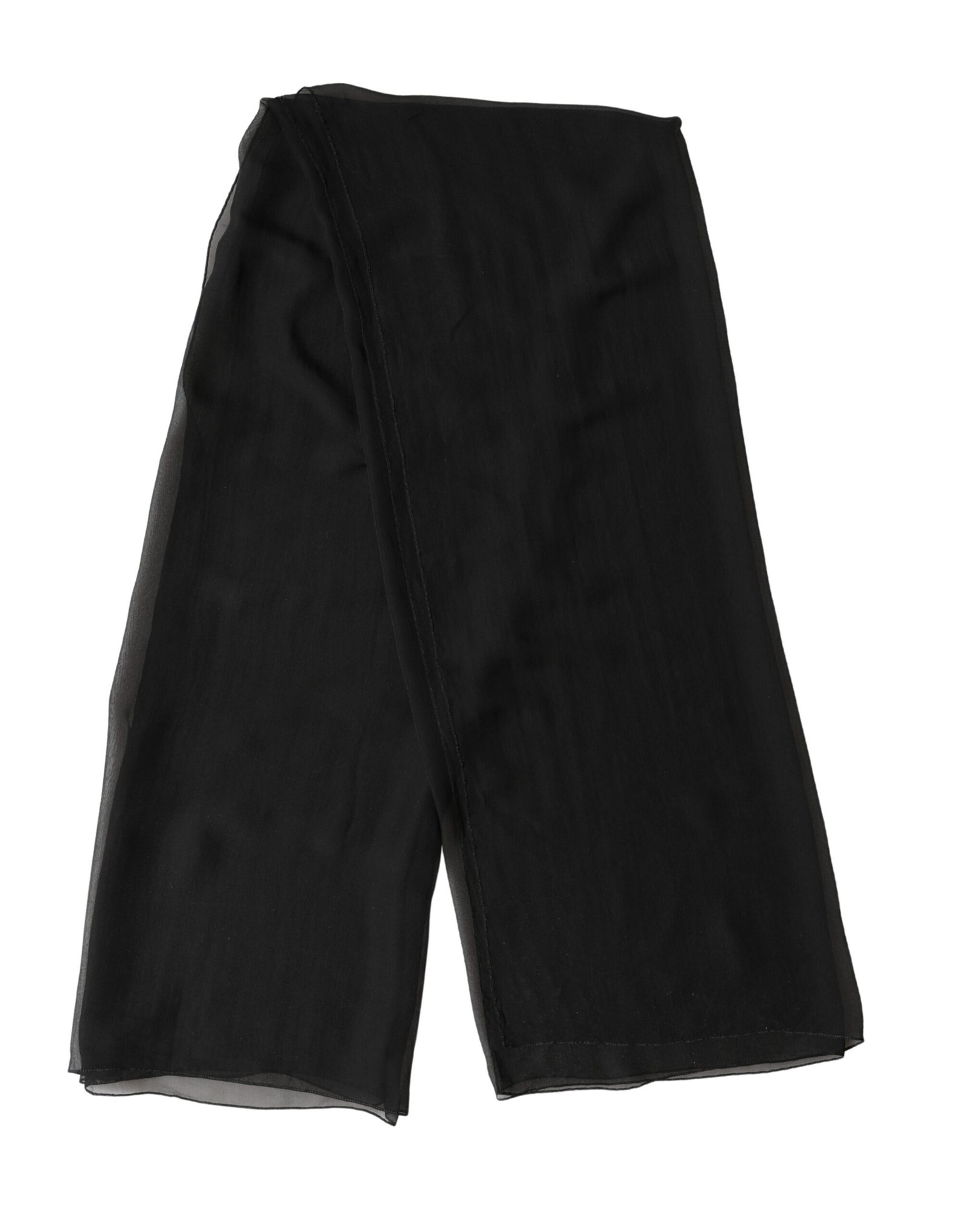 Dolce & Gabbana Black Silk Neck Wrap Shawl Stole 167cm x 126cm Scarf - Image 2