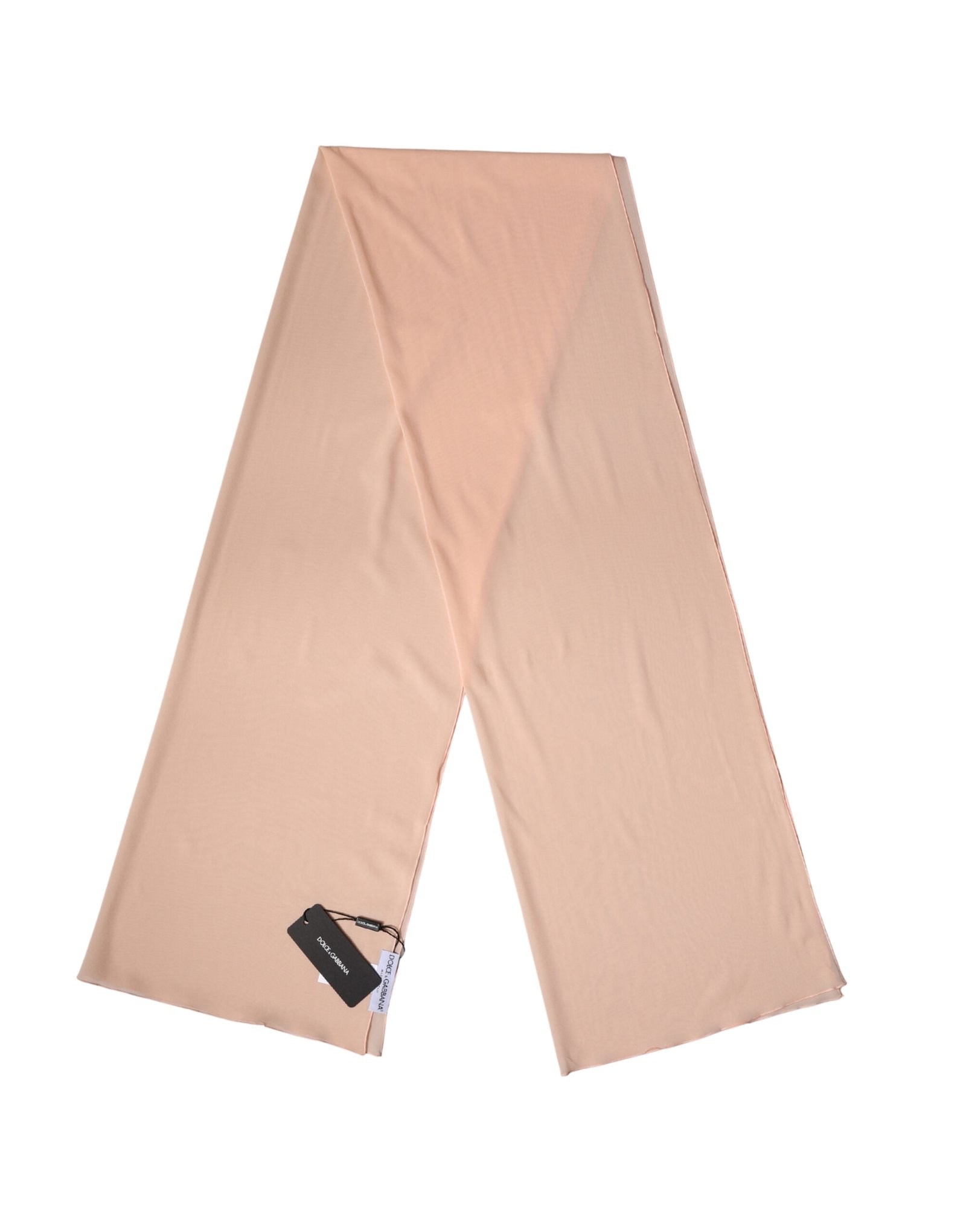 Dolce & Gabbana Peach Silk Neck Wrap Shawl Women Stole 200cm x 64cm Scarf - Image 2
