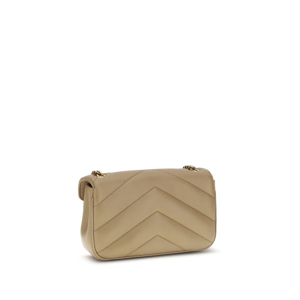 Saint Laurent Beige Lamb Ovis Aries Aries Shoulder Bag - Image 3