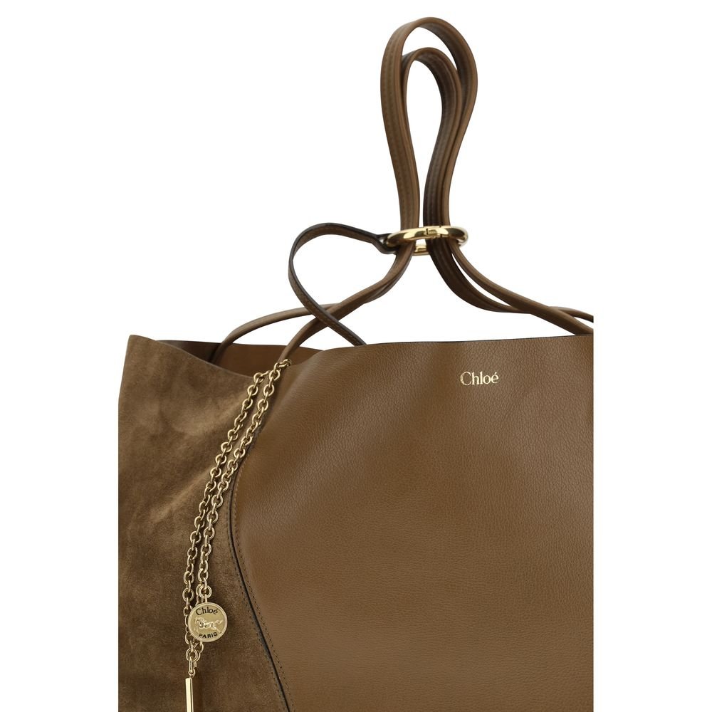 Chloé Brown Calf Leather Bos Taurus Shoulder Bag - Image 4