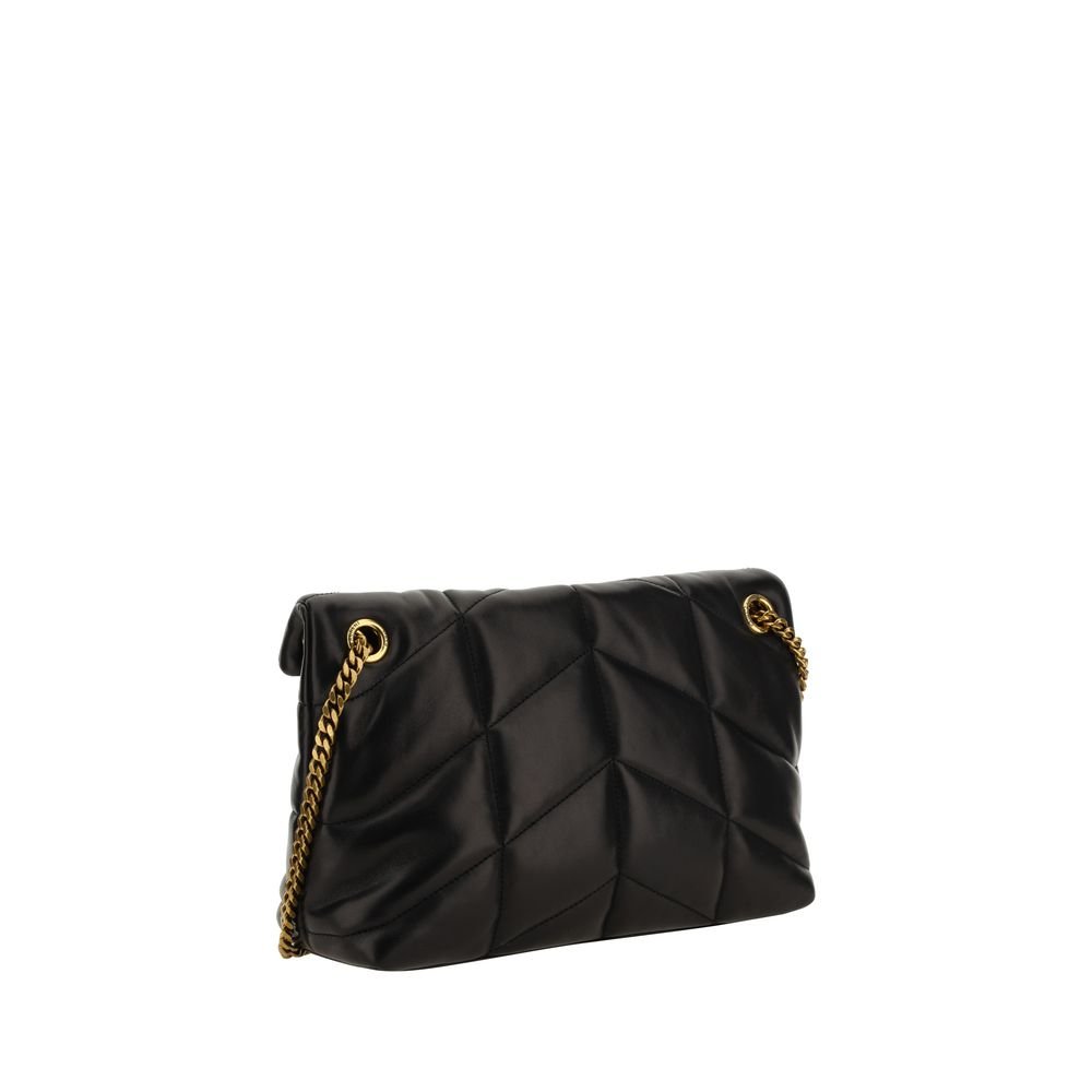 Saint Laurent Black Lamb Leather Shoulder Bag - Image 3