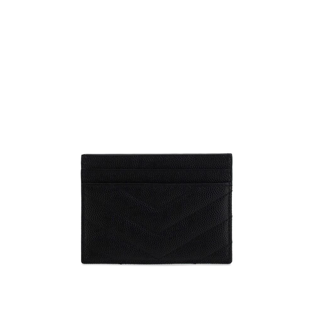 Saint Laurent Black Calf Leather Bos Taurus Wallet - Image 2