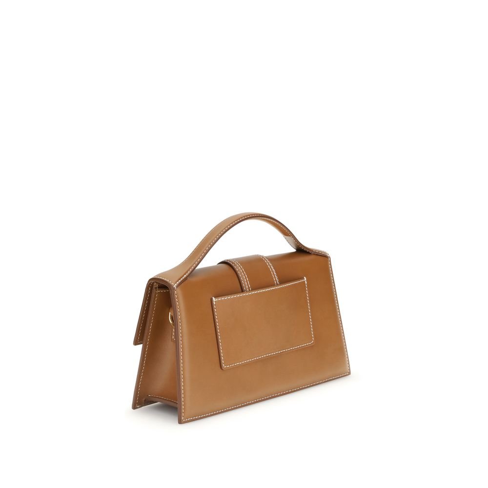 Jacquemus Brown Calf Leather Bos Taurus Handbag - Image 3