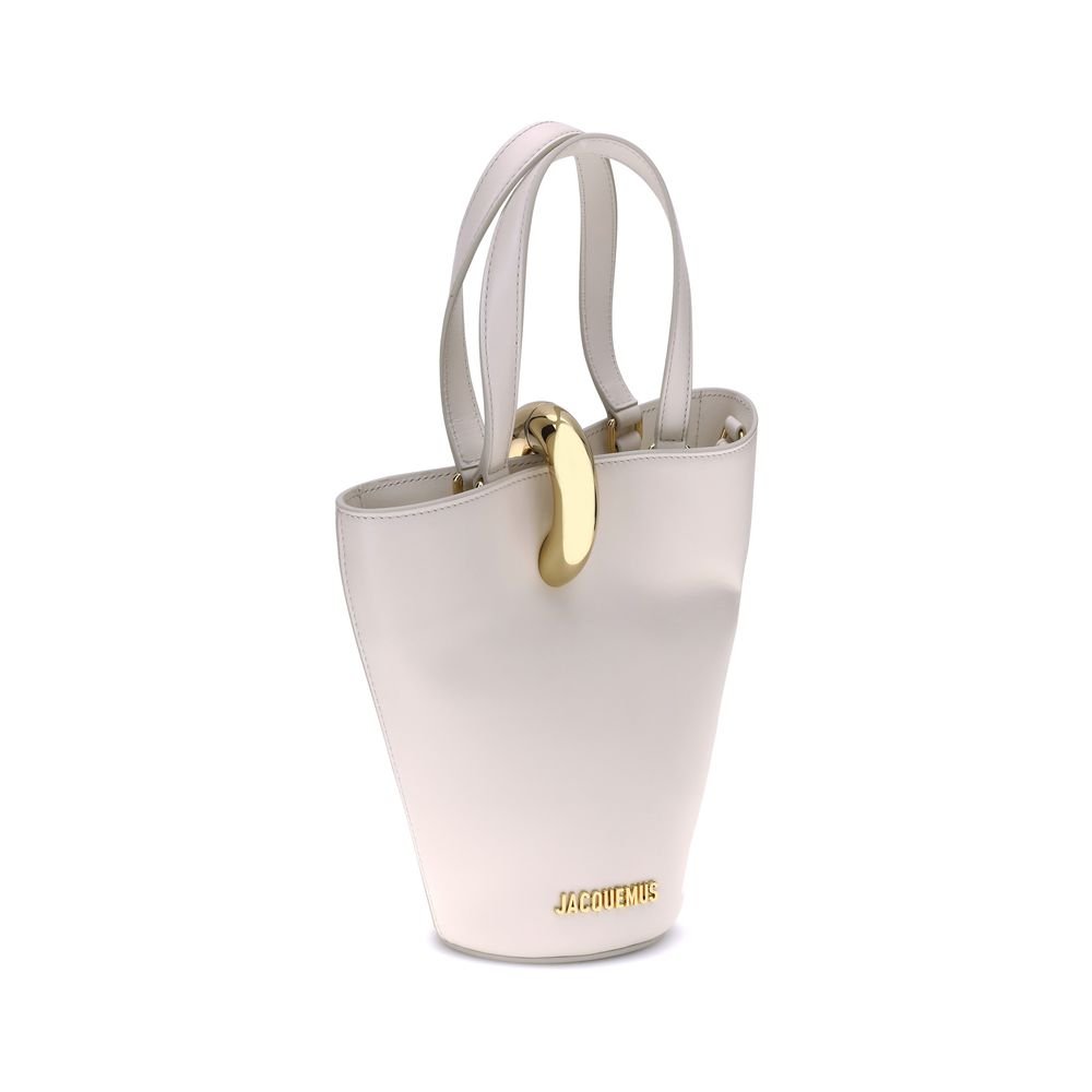 Jacquemus Beige Calf Leather Bos Taurus Backet Bag - Image 2