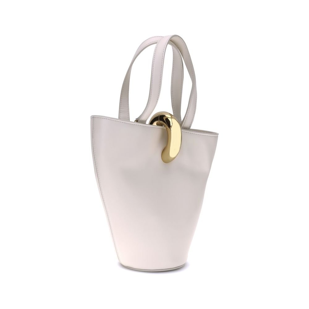 Jacquemus Beige Calf Leather Bos Taurus Backet Bag - Image 3