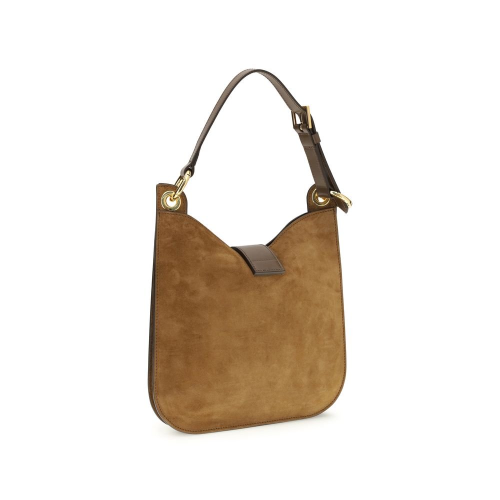 Tom Ford Brown Calf Leather Bos Taurus Shoulder Bag - Image 3