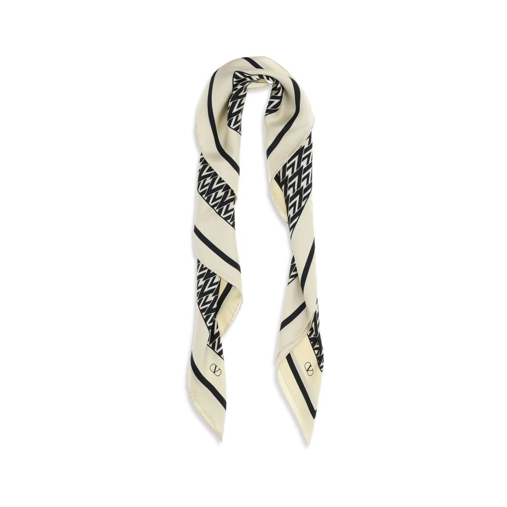 Valentino Garavani Multicolor Silk Scarf - Image 2