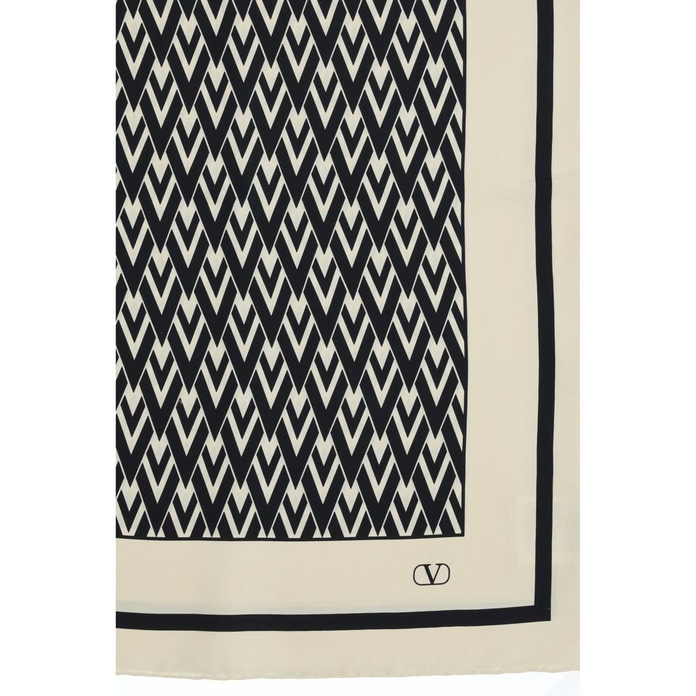 Valentino Garavani Multicolor Silk Scarf - Image 3