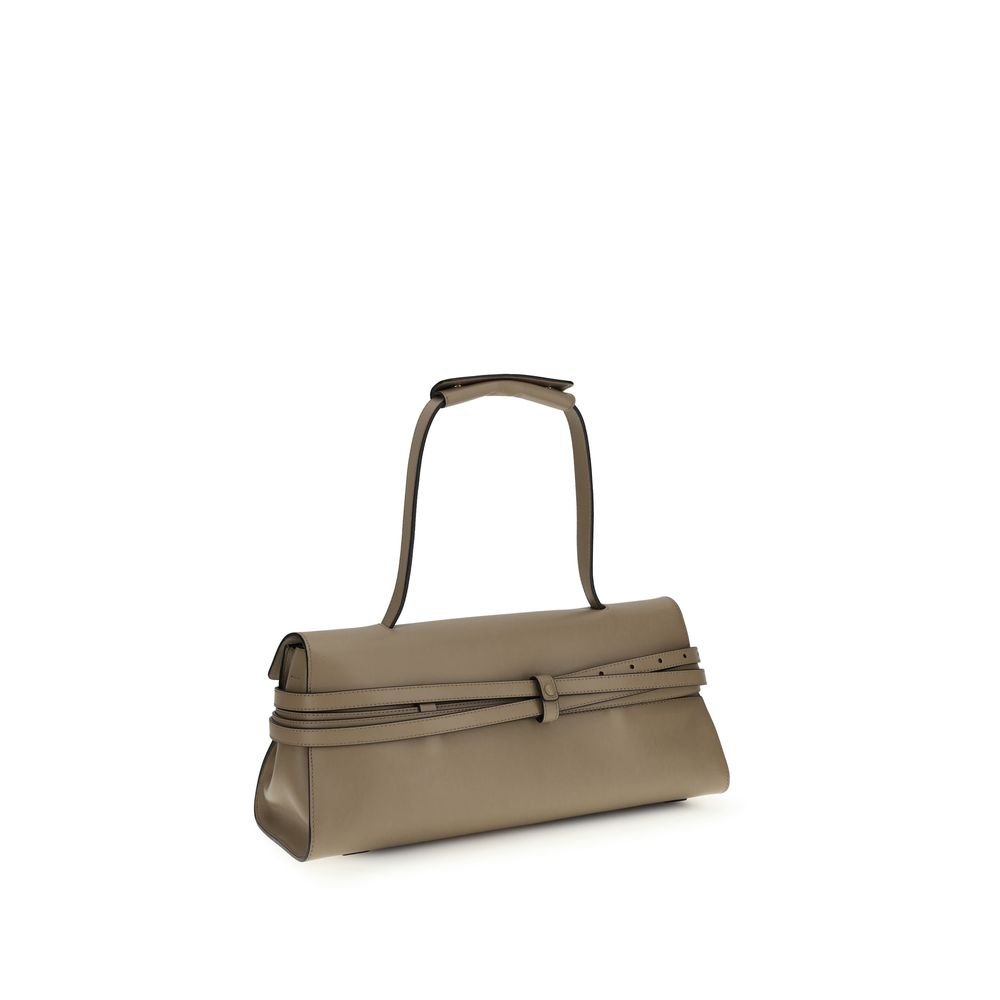 Moschino Beige Calf Leather Bos Taurus Shoulder Bag - Image 3