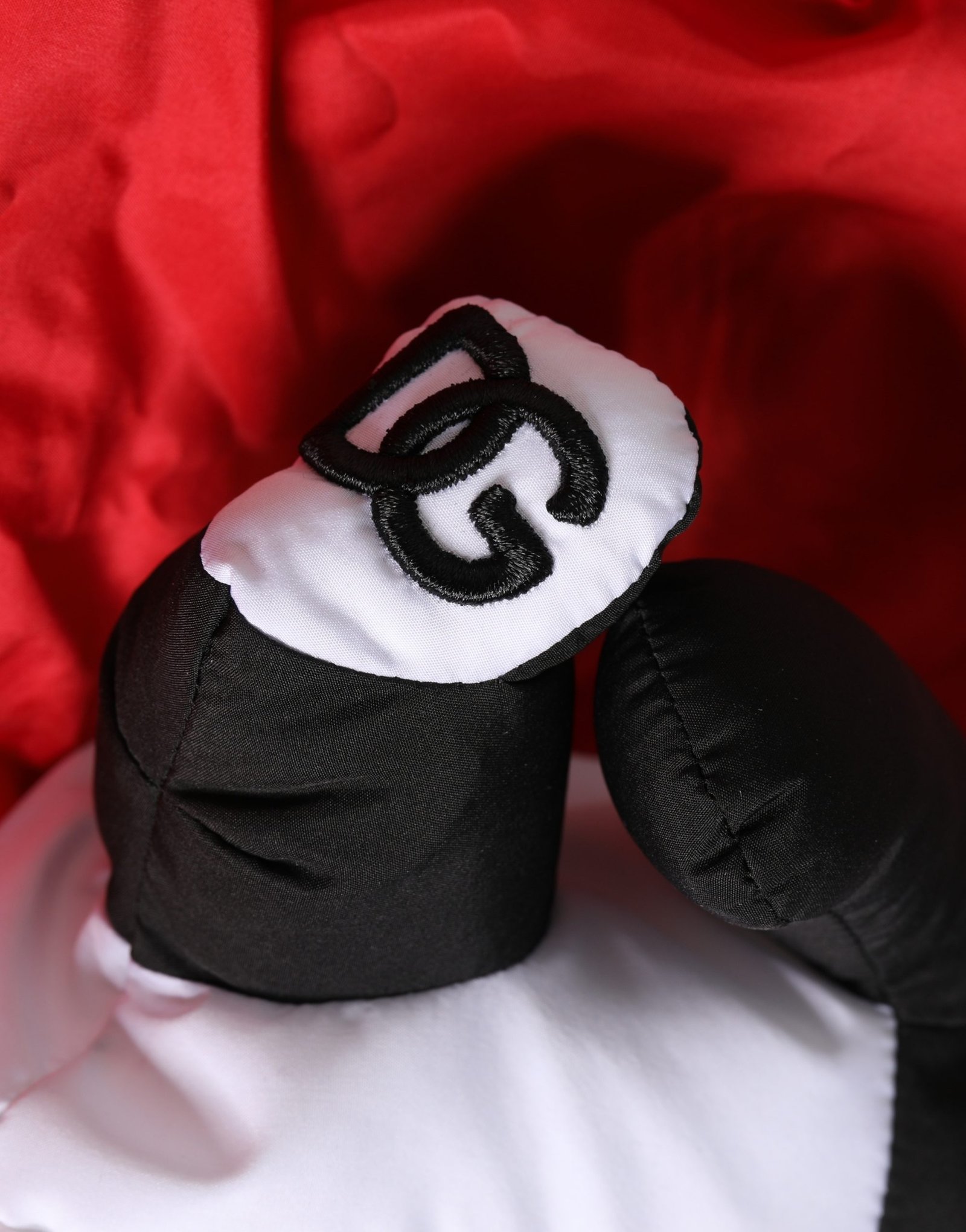 Dolce & Gabbana Men Red Polyester Panda Stuffed Ecobag Tote Borse Bag - Image 3