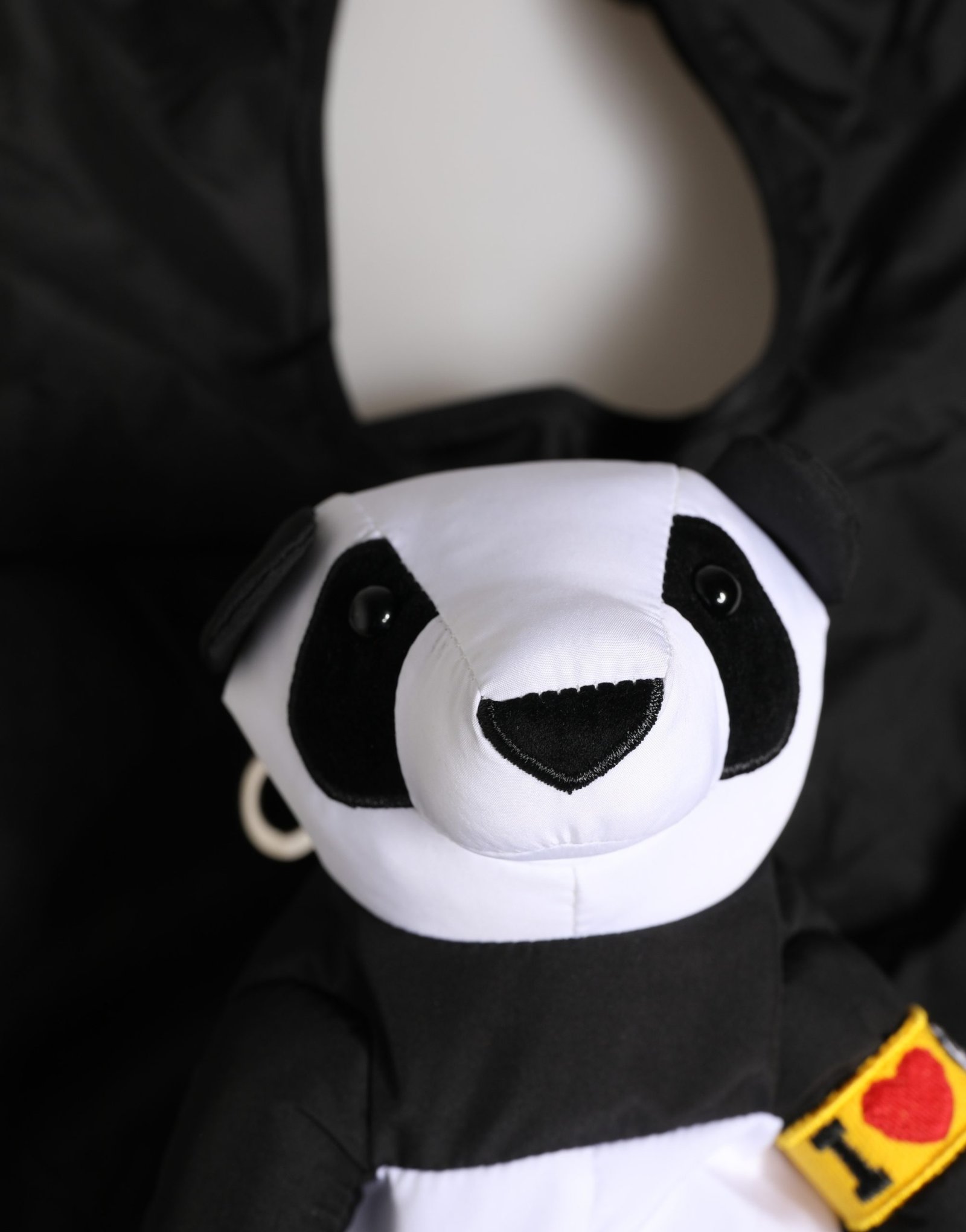 Dolce & Gabbana Men Black Polyester Panda Stuffed Ecobag Bag - Image 4