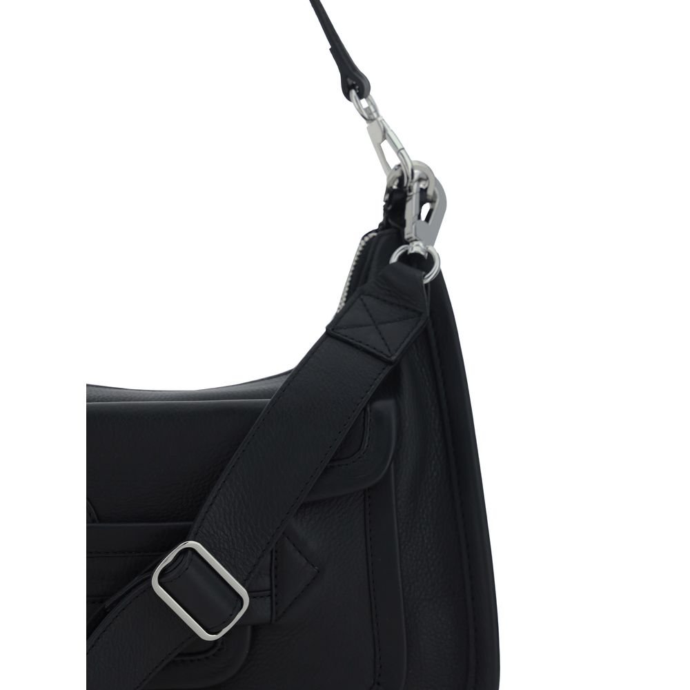 Pierre Hardy Black Calf Leather Bos Taurus Shoulder Bag - Image 4